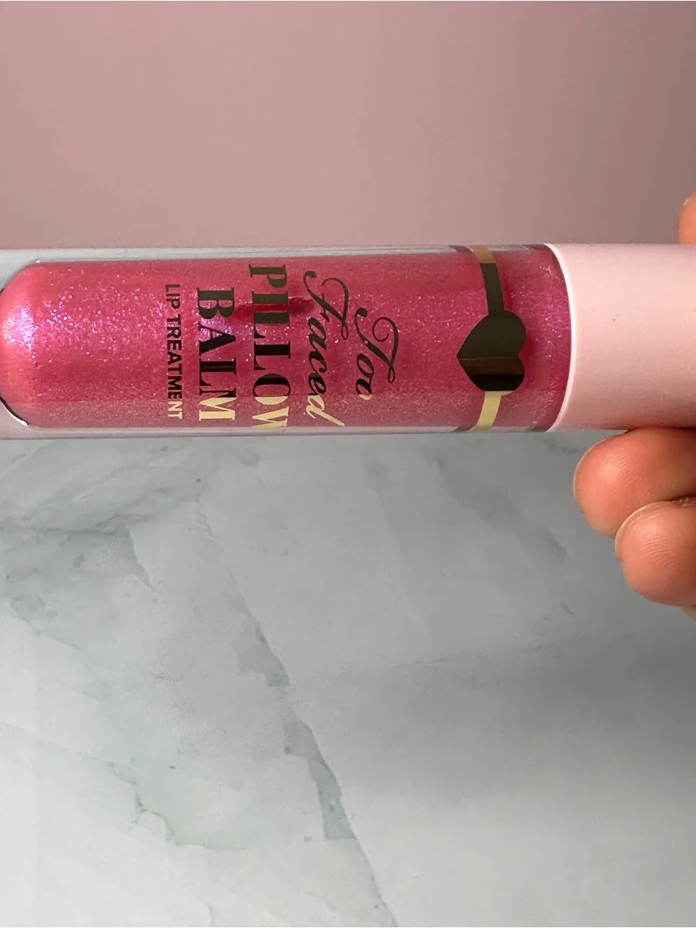Too Faced Pillow Balm Lip Treatment - Shimmer Rose Pink